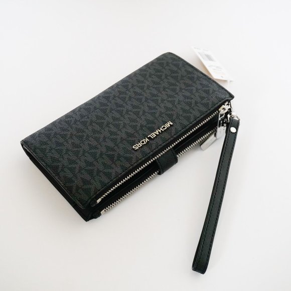 Michael Kors Teagen Tote + Wallet Set MK Black - Picture 12 of 16